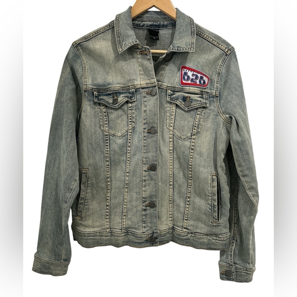 Disney Lilo and Stitch Patch Denim Jacket - Size Medium